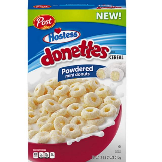 [미국직구]Post Hostess Donettes Cereal 포스트 여주인 Donettes 분말 미니 도넛 시리얼 18oz, 선택, 상세설명참조