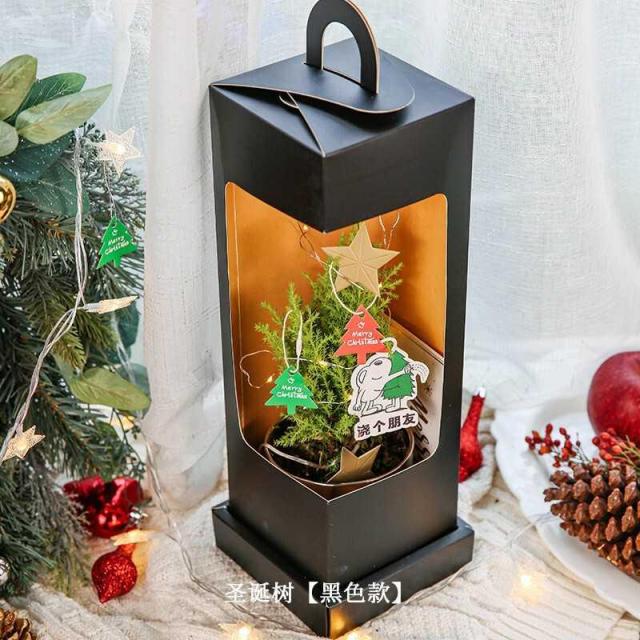 범범스토어 참나무 심플 무드 소형 진열 장식품 경마 그레이, 크리스마스트리 -블랙