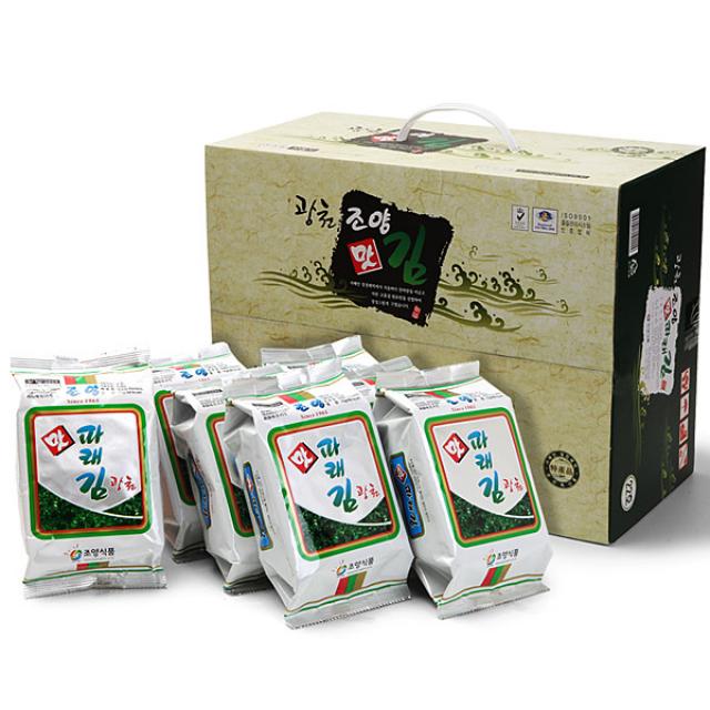 광천조양맛김 맛있는 파래 조미 도시락 식탁김 30봉 30개 15g