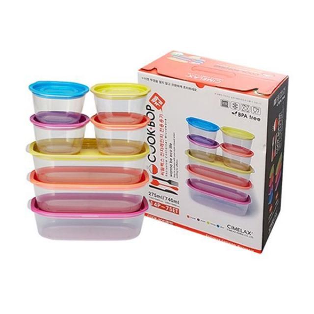 (2개묶음)씨밀렉스 쿡밥 혼합14P(740+275) // FKO-10036 밀폐용기 반찬통 냉장고정리