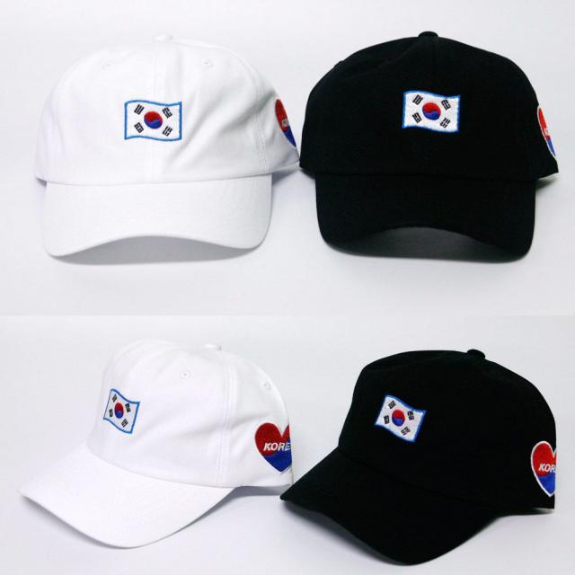 [2개묶음 할인]WA 아이러브 태극기 볼캡 한국모자(HL) JWO-54997 삼일절모자 태극기모자 국기모자