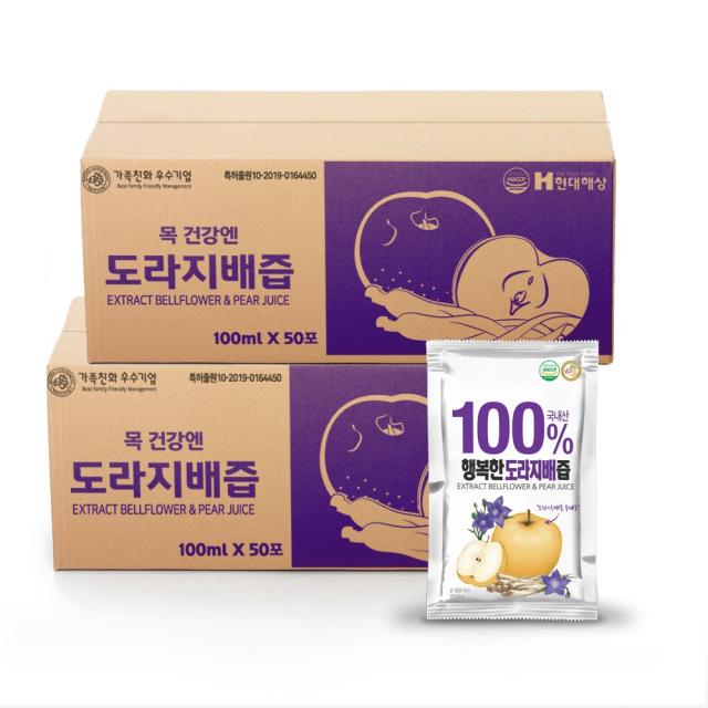 예진원 행복한 도라지배즙, 100ml, 100포