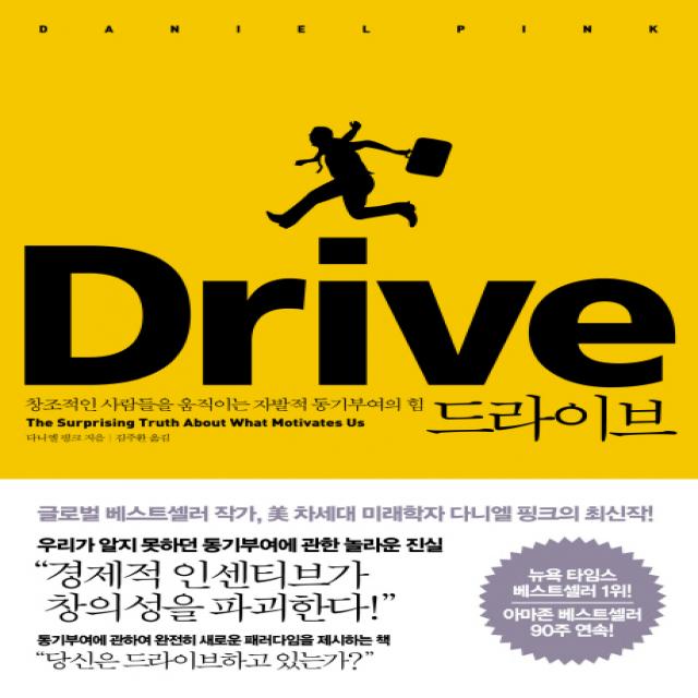 드라이브:창조적인 사람들을 움직이는 자발적 동기부여의 힘 청림출판