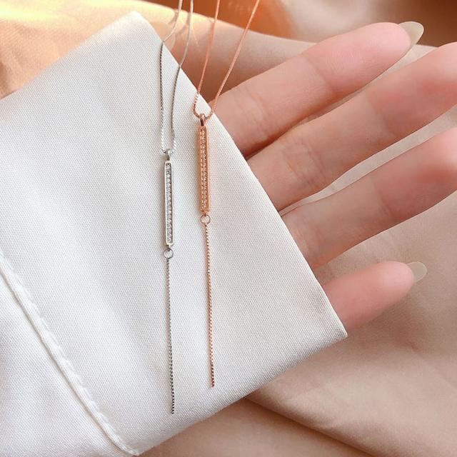 위파인더 옹정S925 통형 실버에 큐빅을 박아 심플 인사이트 레드 롱테일 러버