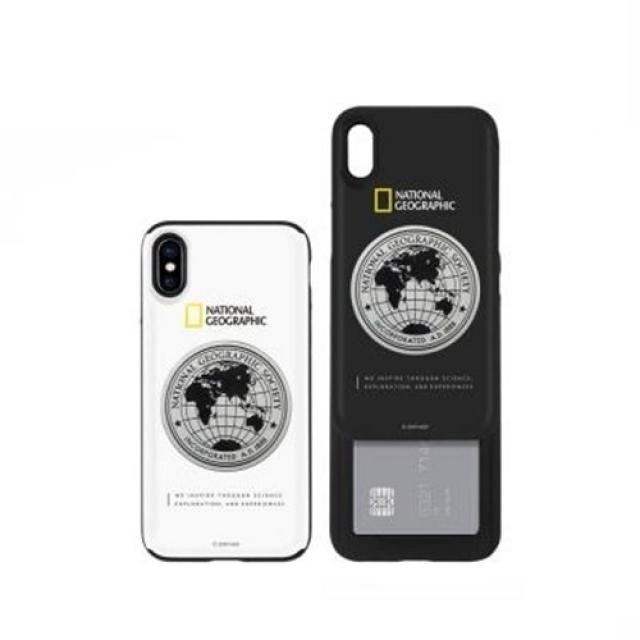 아트박스/내셔널지오그래픽 메탈 데코 아이슬라이드 케이스 - 아이폰용