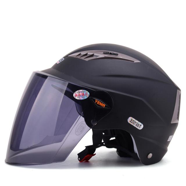 야생마 (YEMA) 326여름철 전동오토바이 헬멧헬멧차양면 여름철헬멧헬멧차안전모 남녀 4 계통 아헤이와 원거리 차편 (프리사이즈)