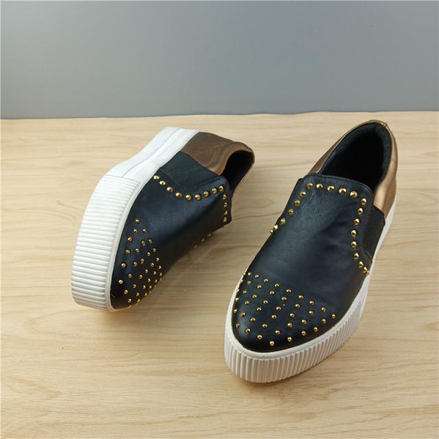 오카소 도산함 캐쥬얼 통굽 페니로퍼 사이즈부족함 깔끔한 마감 상점 잔품명세서 여성 리얼가죽 여자 슈즈