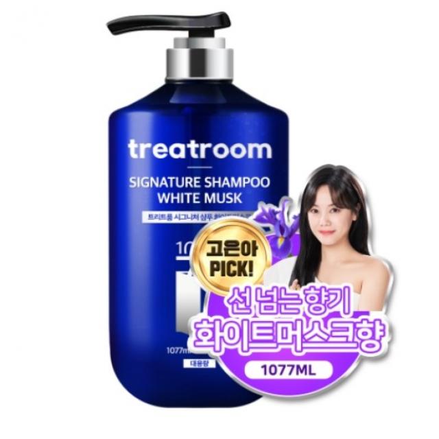 트리트룸 시그니처 대용량 퍼퓸 샴푸 화이트머스크향, 1077ml, 2개