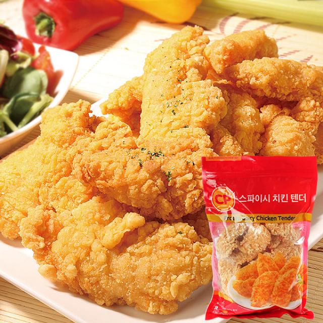 Cp스파이시 치킨 텐더 1kg 1p