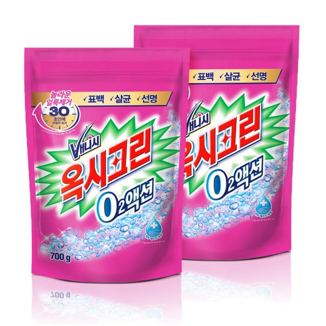 오투액션 핑크 리필 700g, 700g, 2개