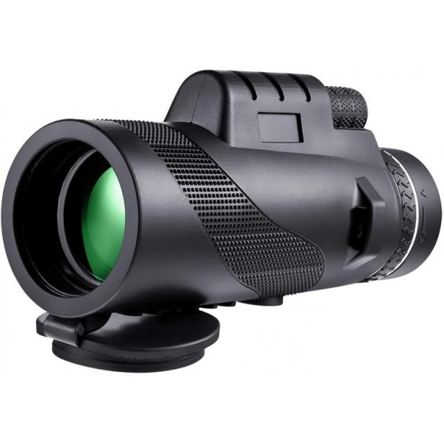 단발성 망원경 10x42 FMC 코팅이 적용된 고출력 콤팩트 및 경량 스코프 성인 어린이 조류관찰 사냥 하이킹 야생동물