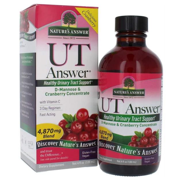 Nature's Answer Natures UT 네이쳐스앤서 UT앤서 디만노스 크랜베리 블렌드 4870g 방광건강 리퀴드 120ml, 1, 1개
