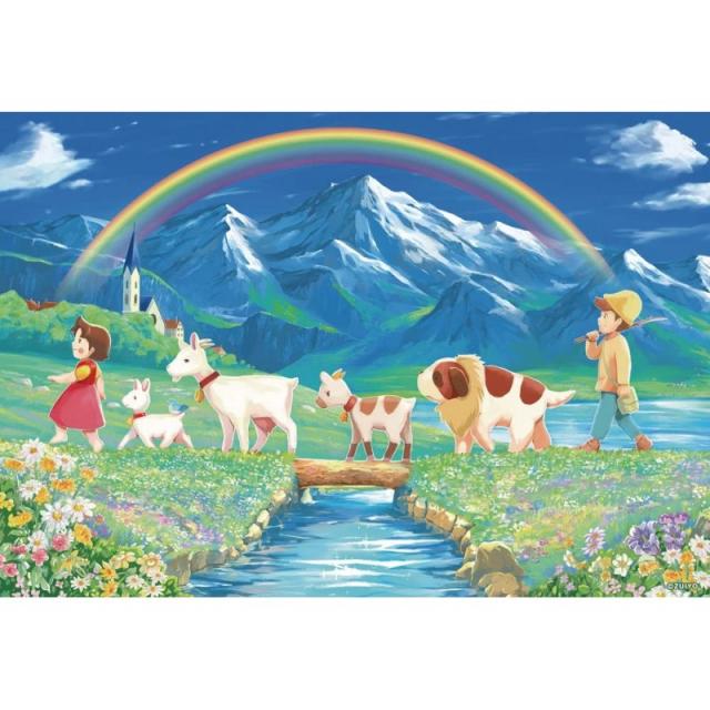 (개인통관부호필수) 300 피스 퍼즐 알프스 소녀 하이디 종종 걸음 산책 (26 × 38cm), 1