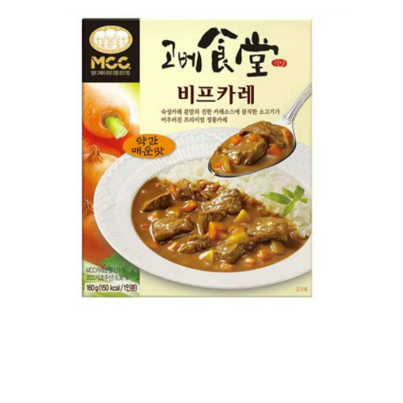 MCC 고베식당 비프카레 약간 매운맛, 160g, 14팩