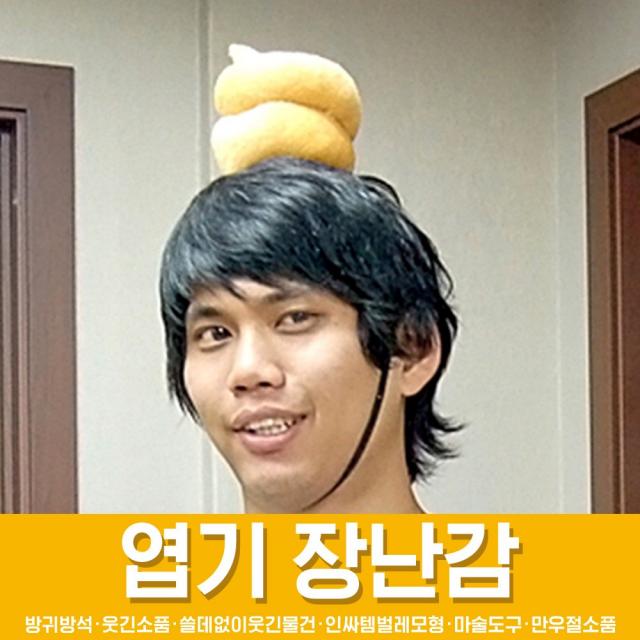 스투피드 만우절 장난감 모음, 37_똥 헤어밴드