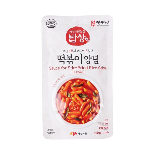 [메가마트] 매일 맛있는밥상 떡볶이양념 100g, 1개