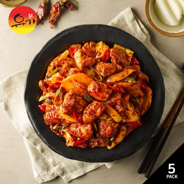 유가네 닭갈비 600g X 5팩