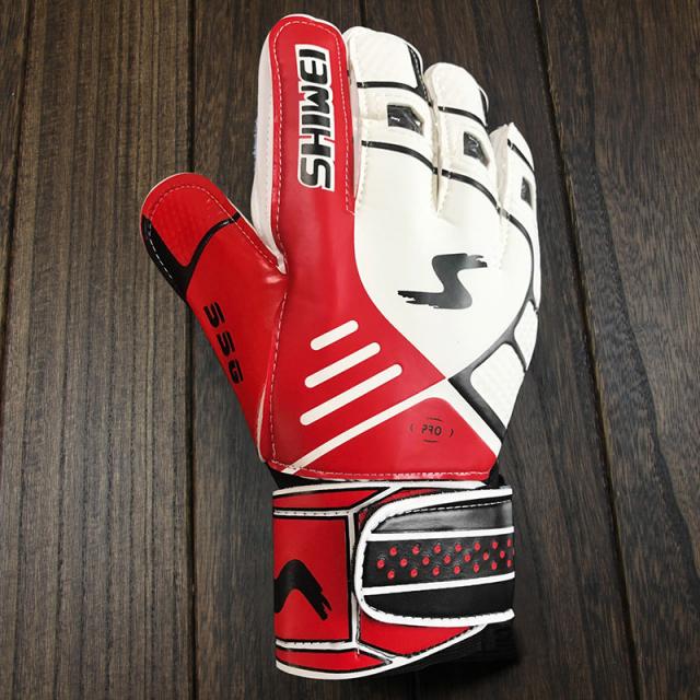 에어 골키퍼 장갑 남 프로 밴드 미끄럼 방지 축구장 수문장 겨울 훈련 온후, 레드 ST001