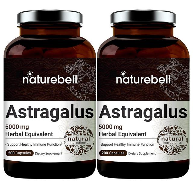 NatureBell 네츄럴벨 복사뼈 Astragalus 5000mg Herbal Equivalent 200정 2팩