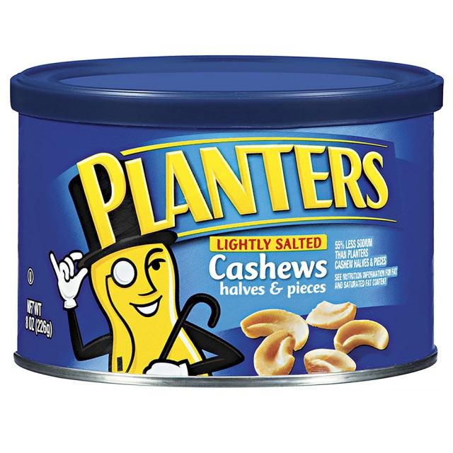 Planters Lightly Salted Cashews Pieces 8 oz 플랜터스 반쪽 & 조각 소금친 캐슈 226g, 1set