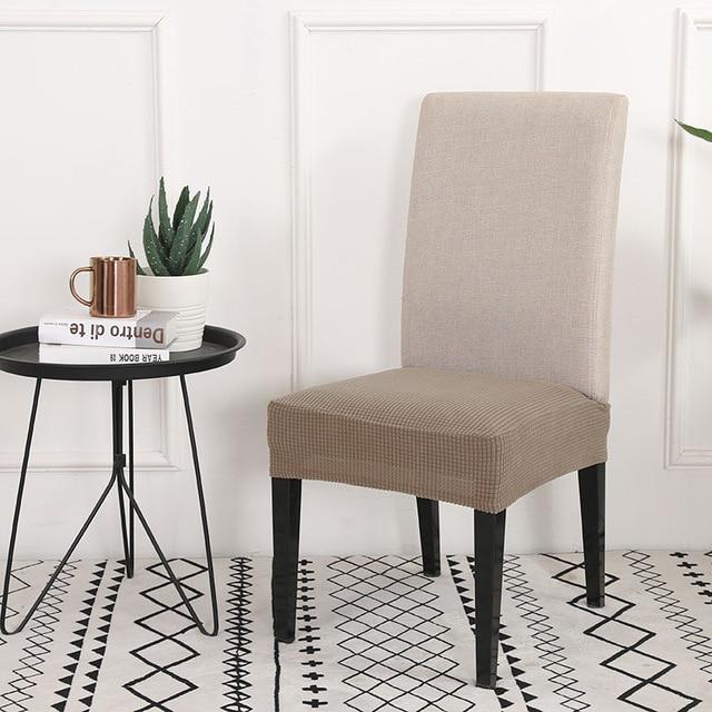 의자커버 의자리폼 의자천갈이 의자덮게 박탈 된 크로스 패턴 의자 커버 스 판 덱 다이닝 룸 스트레치 좌석 레스토랑 보호 케이스, Color 10-12337524