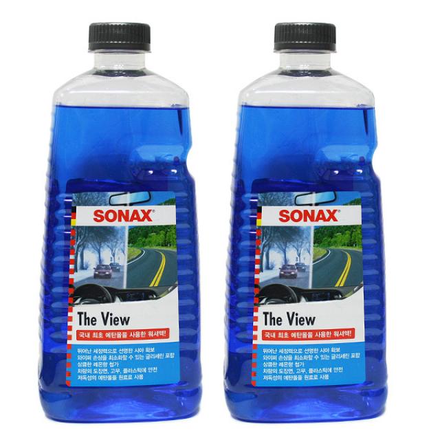 소낙스 워셔액 더 뷰, 2L, 2개