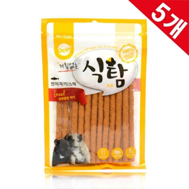 CMJ 연어져키 식탐 150g 5개묶음 - 애견간식, 도매허브 1-CMJ