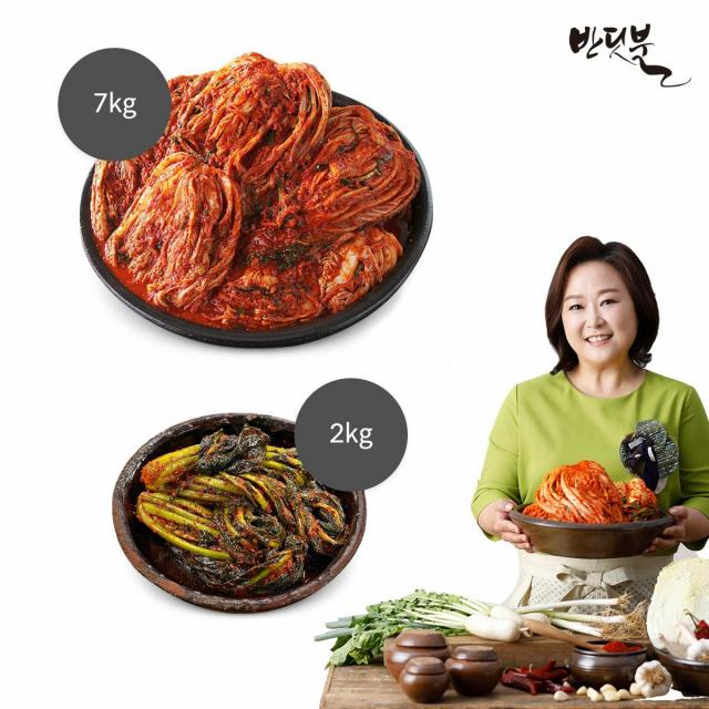 [신세계TV쇼핑]요리연구가 이보은의 반딧불 포기김치 7kg + 갓김치 2kg /box, 단일상품, 단일상품, 단일상품