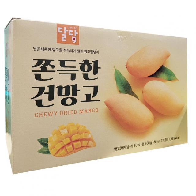 달담 쫀득한 건망고 80g x 7 맛있는 망고 말랭이 코스트코