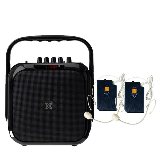 세텍코리아 EV-7800 100W 충전식 휴대용 앰프스피커 무선마이크1개포함 고출력 강의 강연 연설 코칭1 블루투스스피커 휴대노래방 학교장터 나라장터 등록제품, 무선헤드마이크Set 2개