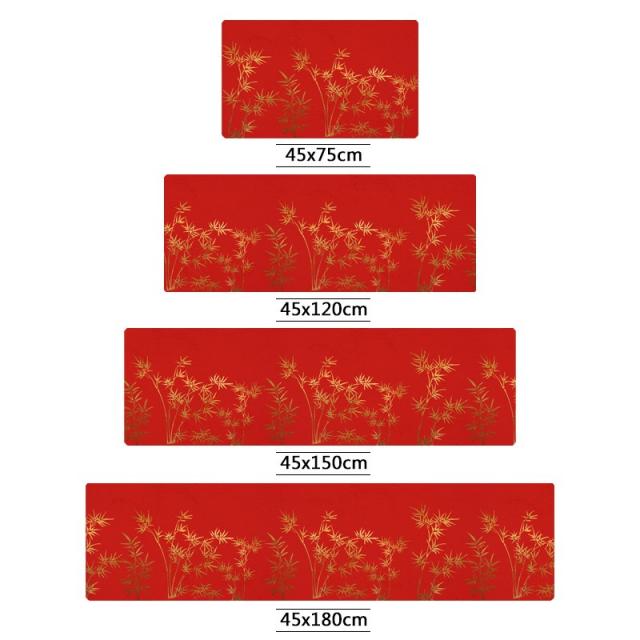 발매트 중식 매트 pvc미끄럼방지매트 결혼 침실 카페트 가정용 레드 문입구 신혼방, C04-금죽 희소식(8mm두께)