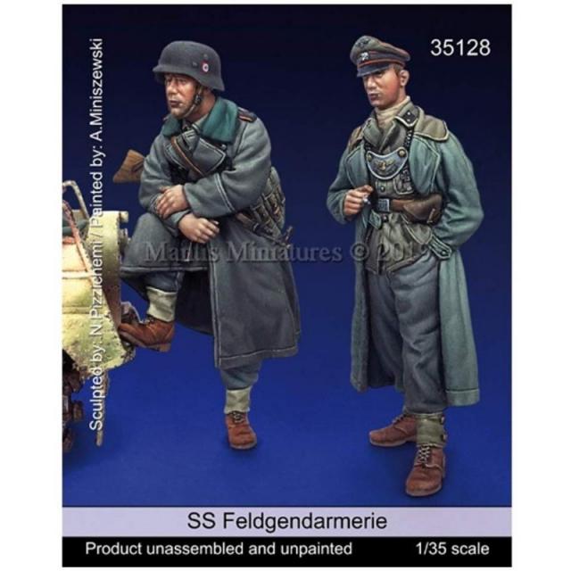 만 티스 미니 1/35 제 2 차 세계 대전 독일군 친위대 야전 헌병대 세트 레진 키트 Man35128