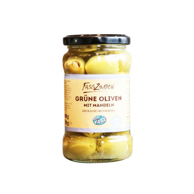 봄파스 (VOMFASS) 아몬드 올리브 ( Green Olives With Almonds ) 순중량 290g (고형량 170g), 1개