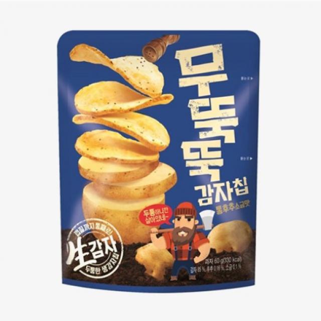 오리온 무뚝뚝 감자칩 60g*12개, 12개, 60g