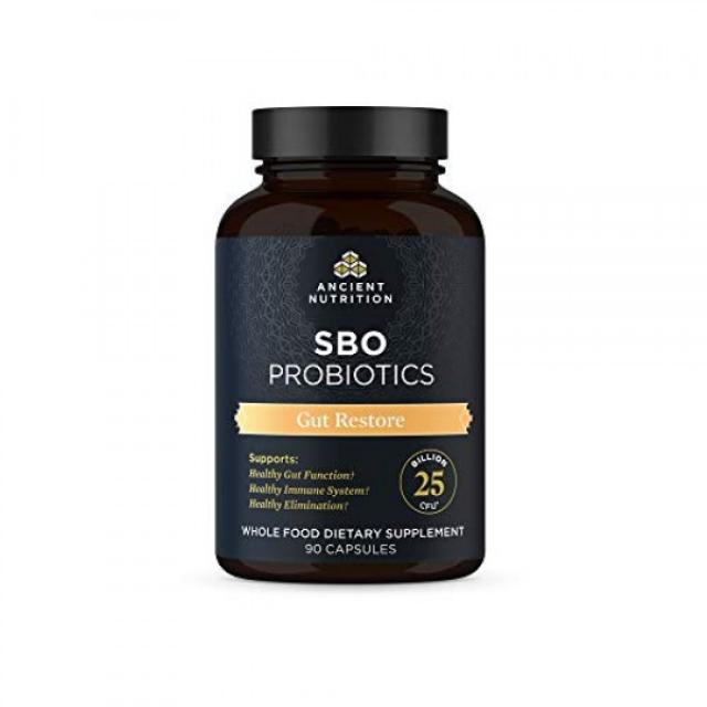 SBO Probiotics Gut Restore 1 회 제공량 ​​당 250 억 CFU * 소화 및 면역 지원 토양 기반 유기체 유기농, 단일상품, 단일상품