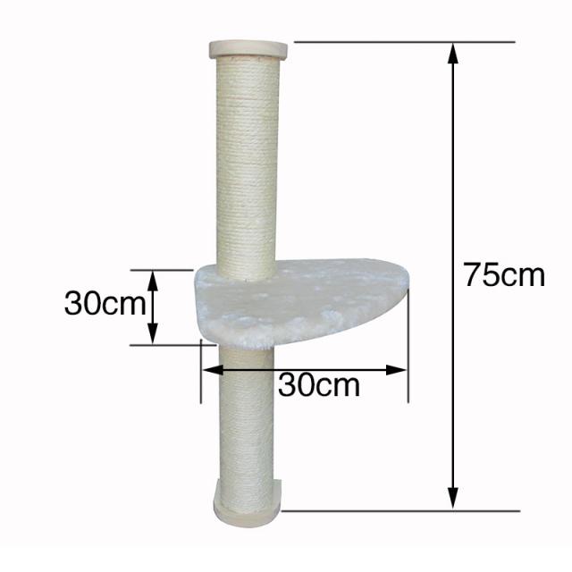 택배 실목 캣타워 사이잘삼 기둥 장난감 스크래쳐 애완동물용품 우리에거는 빅사이즈, 기본, T07-벽을 메우다 타입포함 발판 스크래처기둥 8.73
