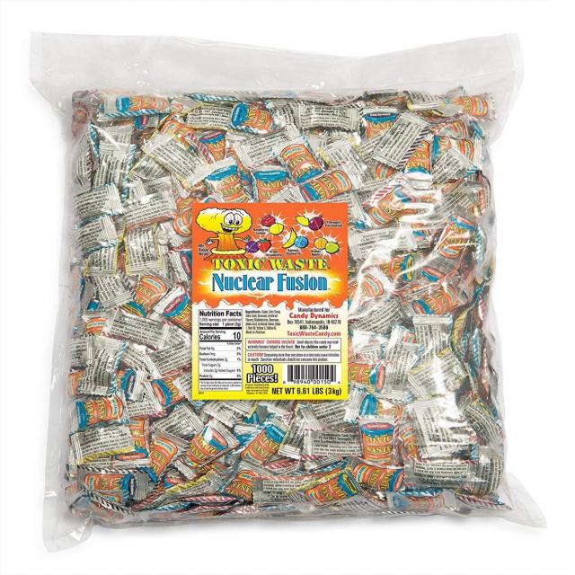 TOXIC WASTE Nuclear Fusion Bulk Poly Bag 8.0 Pound 독성 폐기물 핵융합 벌크 폴리 백 3628.7g, 1