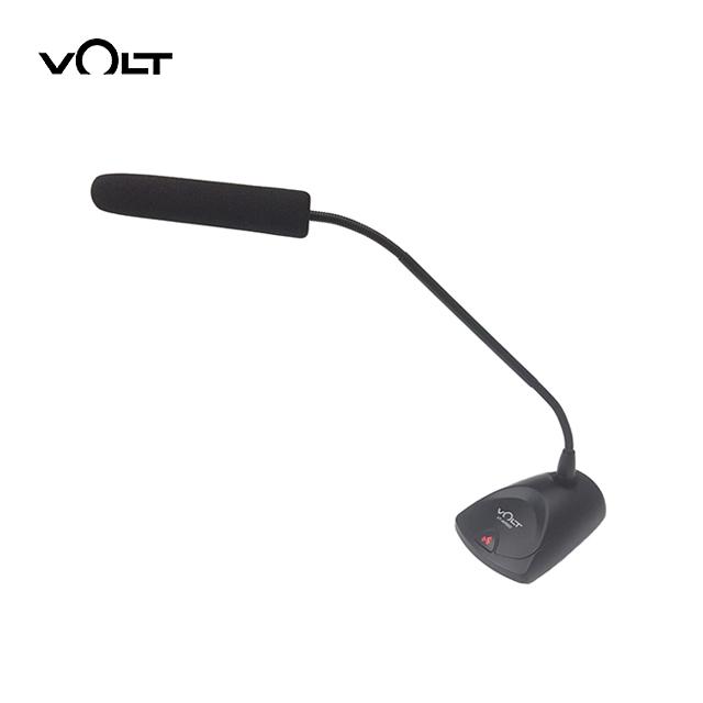 VOLT VT-M9000 구즈넥마이크 콘덴서타입 강연회의용 마이크 초지향성 LED 라이트