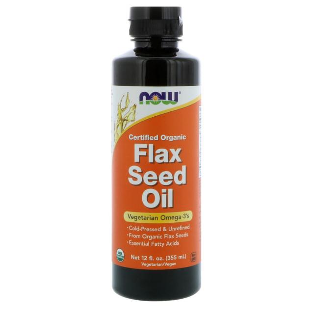 Now Foods 나우푸드 유기농 인증 아마씨유 플랙스 시드 355ml Certified Organic Flax Seed Oil, 1개