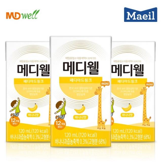 메디웰 페디아 드링크 미니 유아영양식, 120ml, 24팩