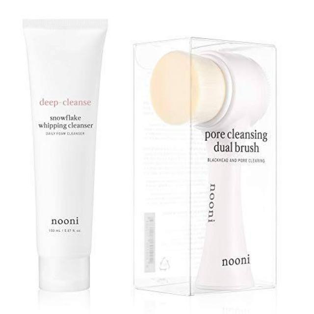 NOONI Pore Cleansing Dual Brush + Snowflake Whipping Cleanser/9838411, 상세내용참조, 상세내용참조, 상세내용참조