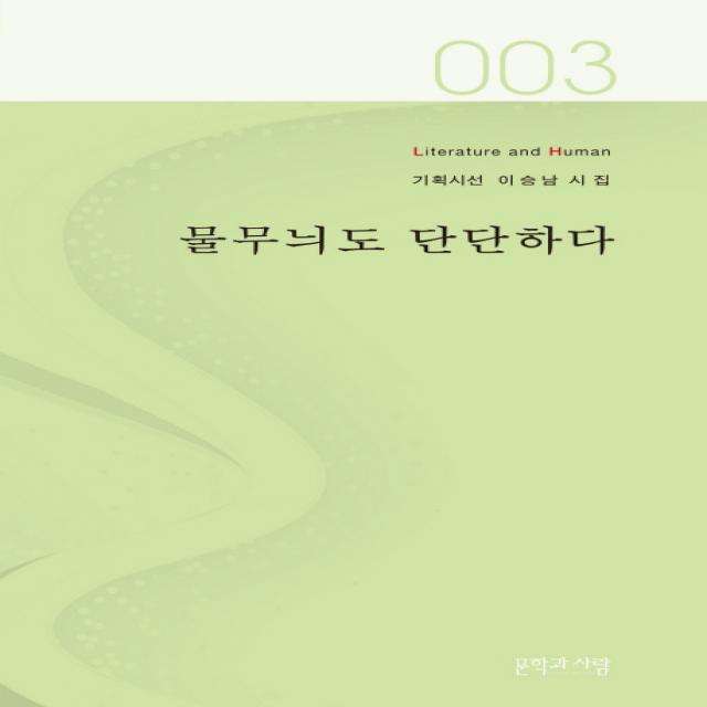 물무늬도 단단하다:이승남 시집, 문학과사람