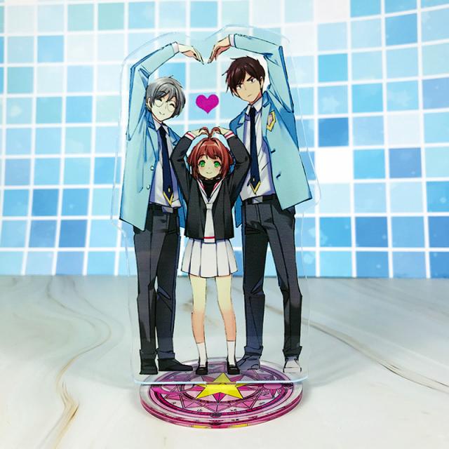 수반 아크릴 홀로그램 마카 사소함 사쿠라의 근본 나무 리샤오랑 쿠로 카드 애니메이션 주변 세우다 패 2080410612, 8사쿠라눈토끼 복숭아. 맹세하다. 높이 넘다 15cm