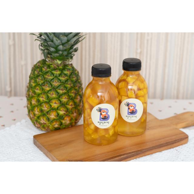 파인애플 식초 600ml 1200ml 자일로스당 자연발효식초 수제 과일식초 3개 구매시 1개 증정, 파인애플식초