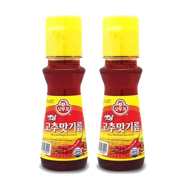 오뚜기 고추맛 기름 고추기름, 2개, 80ml