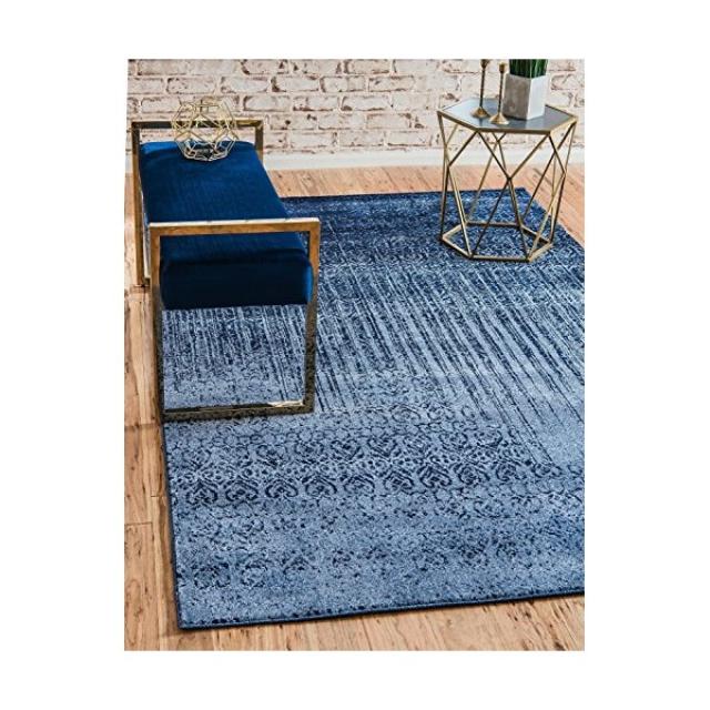 독특한 Loom Del Mar Collection 현대 과도기 Blue Area Rug (152 x 244cm)