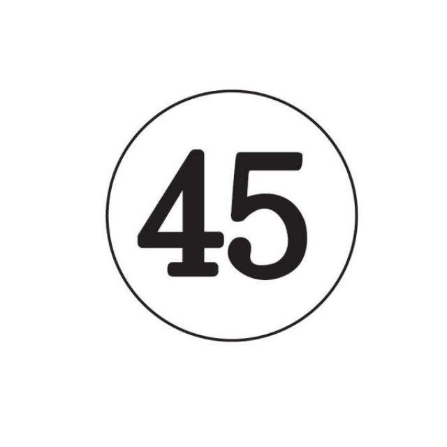 원형 아크릴번호판(지름60mm) 숫자판 번호표 2000-4