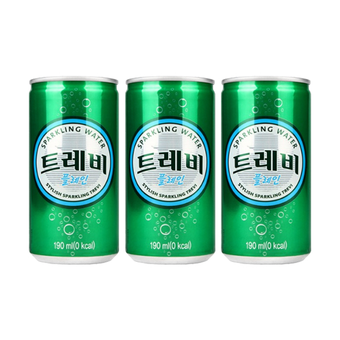 트레비 탄산수 플레인, 190ml, 60개