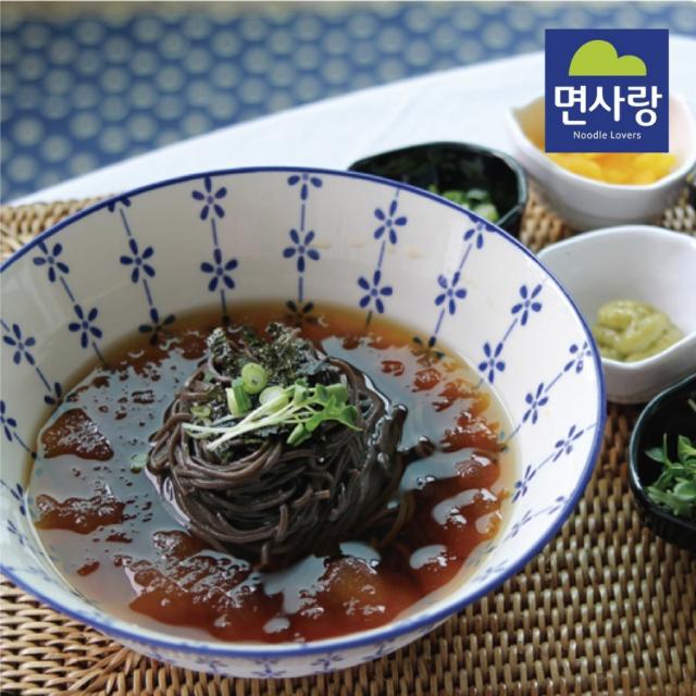 면사랑 메밀소바 6인분 세트 (생메밀면+메밀장국)