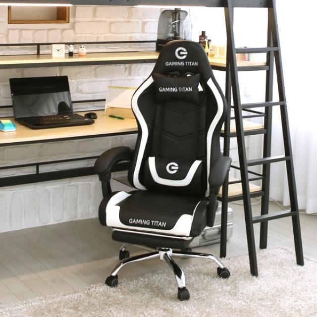 일루일루 라이트 G 지타이탄 게이밍 체어 3색상 학생의자/사무용의자 블랙